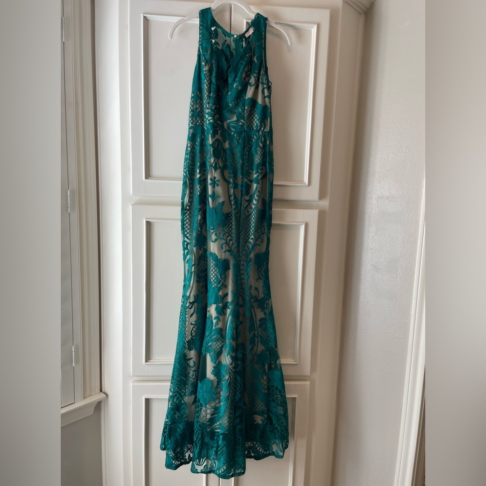 Luxxel Green Gown, Size Small
